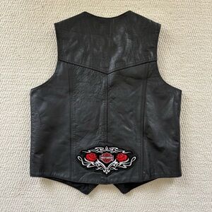 Vintage Harley Davidson Leather Vest